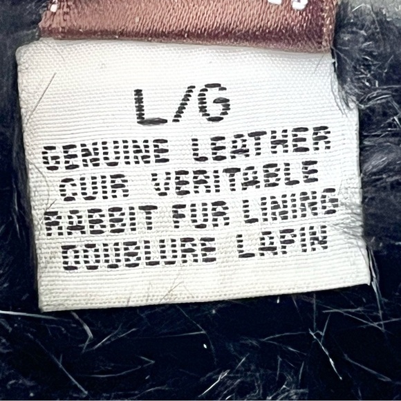 Danier Mens Black Genuine Leather Gloves Size L - Picture 5 of 8